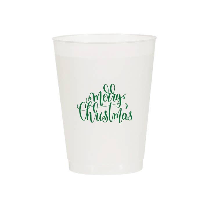 MADdesign - Wholesale Disposable Cup - Merry Christmas Script Cups1