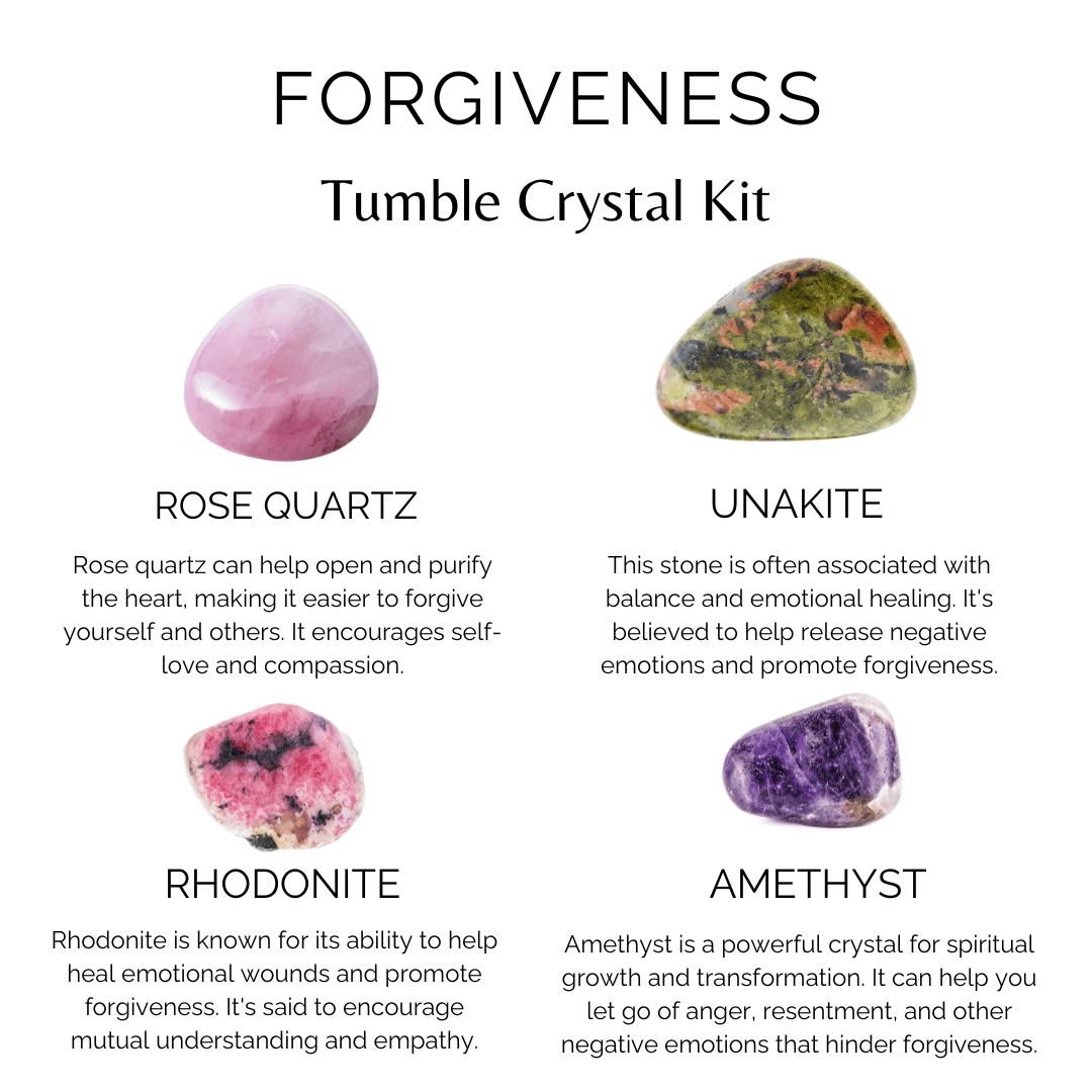 Soothing Crystals - Wholesale Spiritual Stone/Crystal - Crystal Gift Set | FORGIVENESS | Crystal Healing Kit9