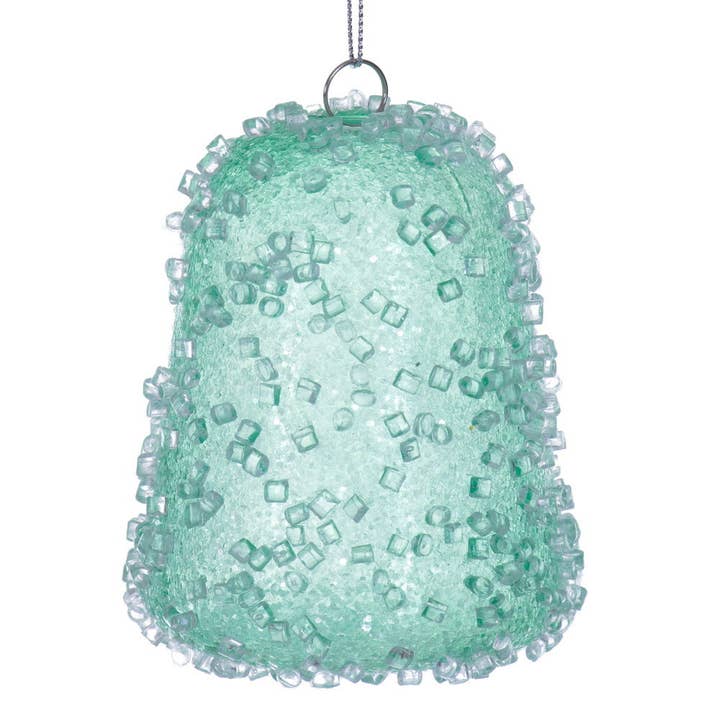 Dunn Deals - Wholesale Ornament - Santa's Sweet Shoppe Collection - 3.5" Luxe Icy Sugar Gum Drop Ornament