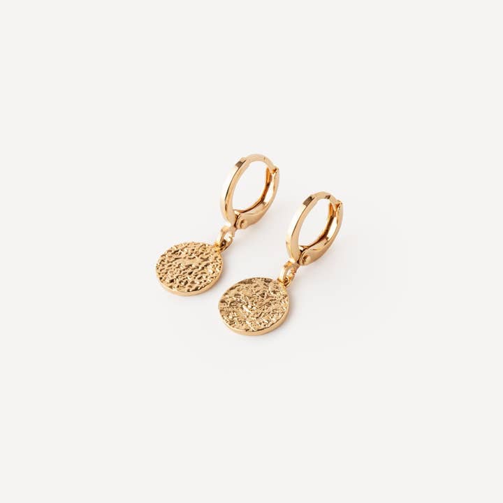 Boucles d'oreilles Médaille pour la vente par Meora Paris