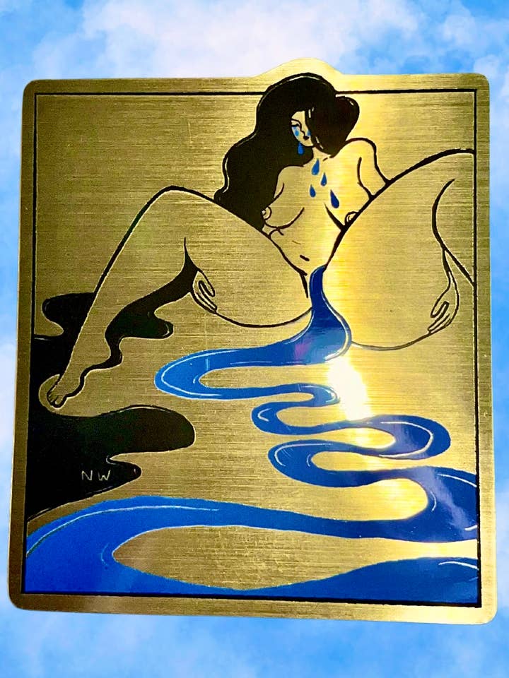 For meget gyldent klistermærke for engroshandel hos ArtistNatalie