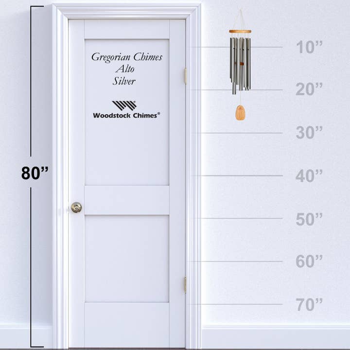 Woodstock Chimes - Wholesale Wind Chime - Gregorian Chimes® - Alto, Silver
