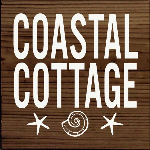 Coastal Cottage Solid Pine Wall Sign for wholesale by SAWDUST CITY