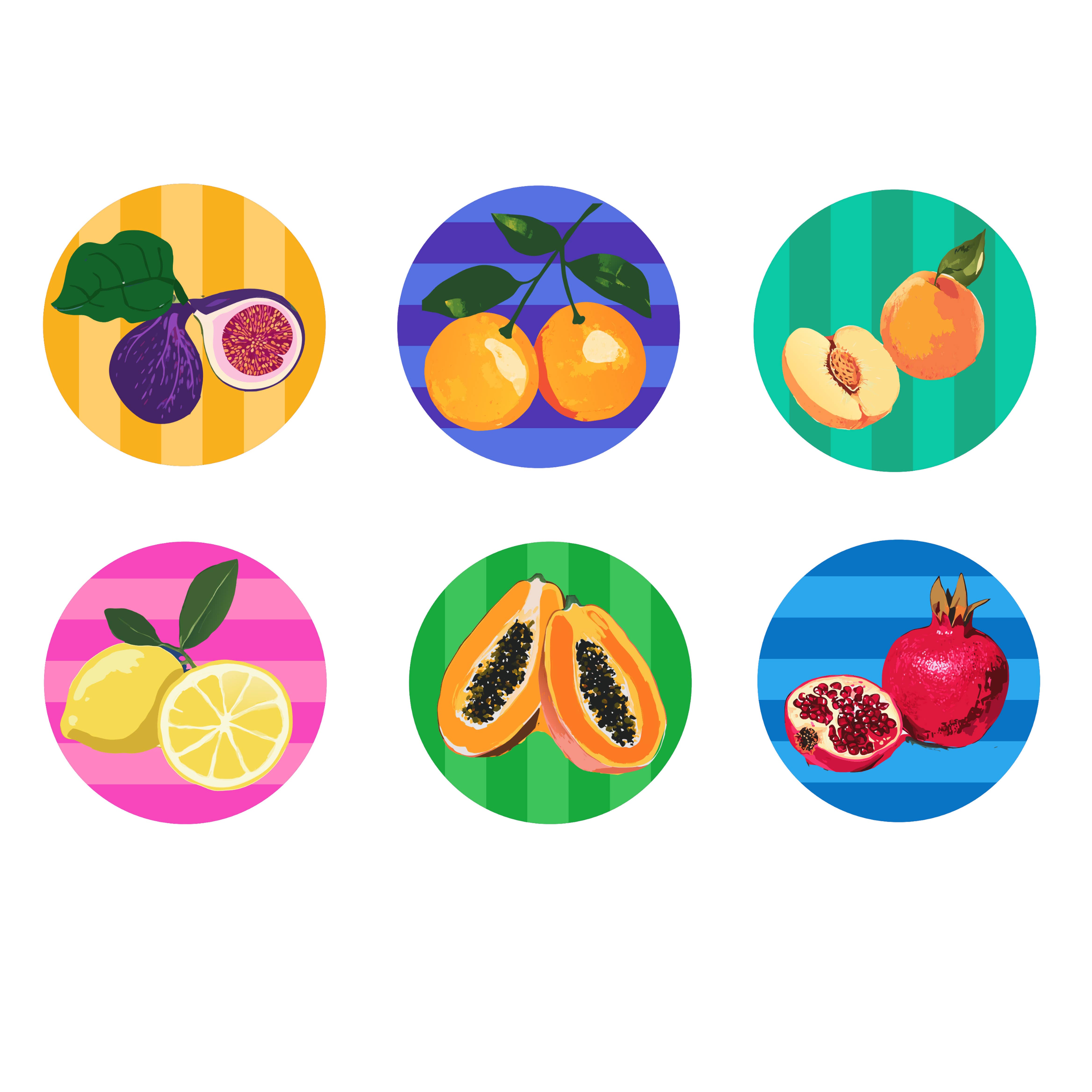 House of Party - Wholesale Disposable Coasters - PixelPop™ Diamond Art Acrylic Coaster Kit — Tutti Frutti2