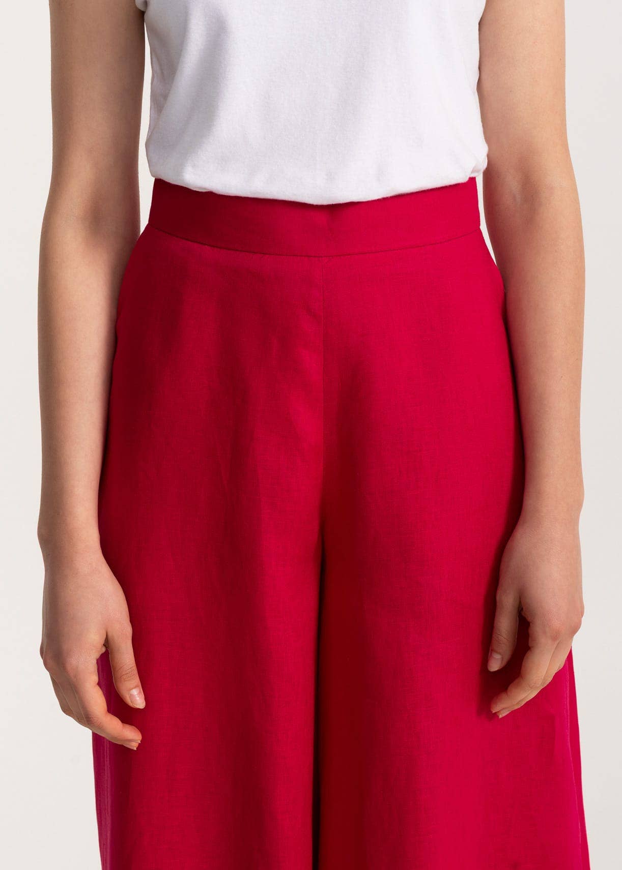 De IONESCU – Großhandel Hose – Damen – Die &quot;Palazzo&quot; Leinenhose - Fuchsia4