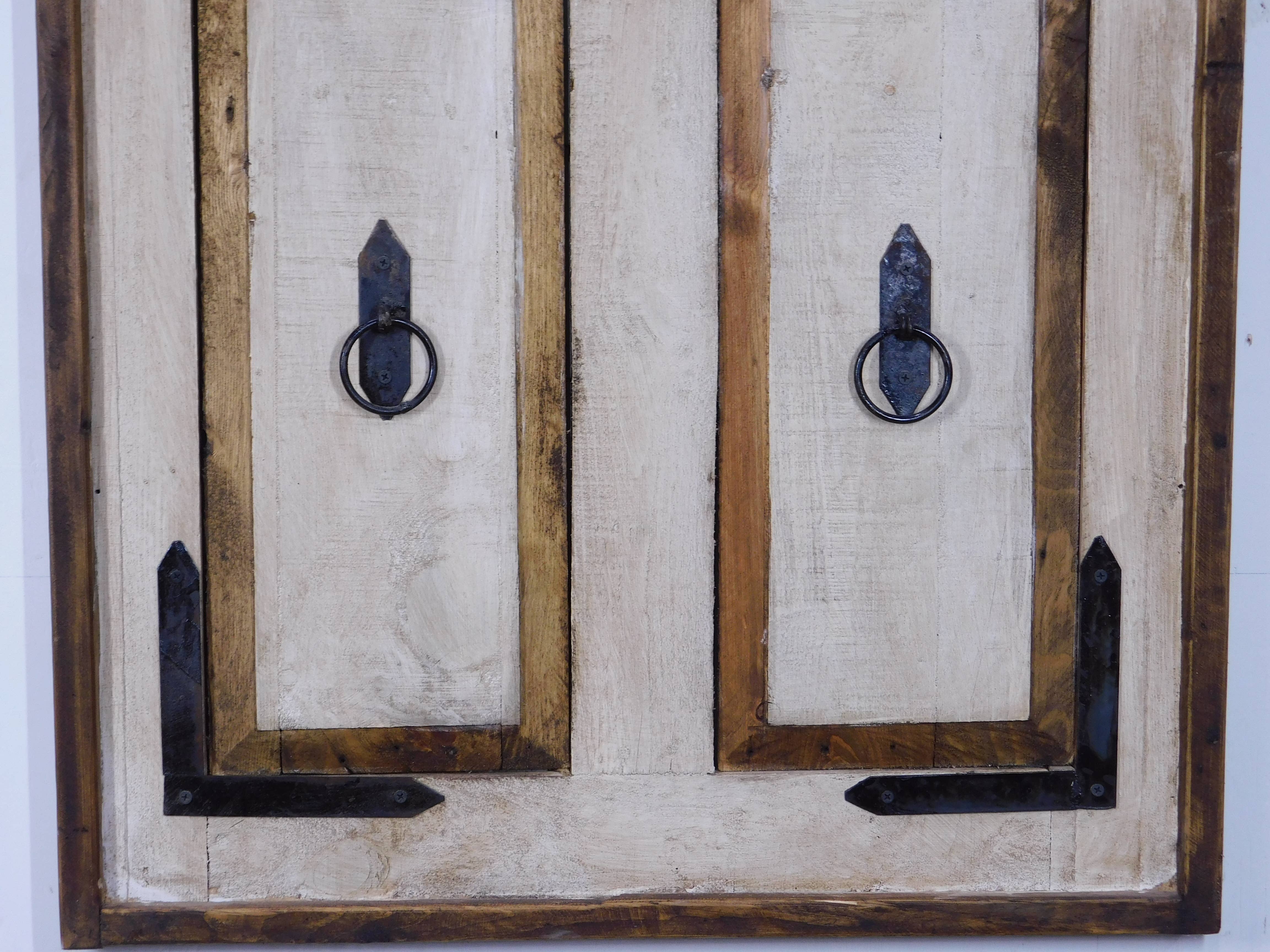 My Amigos Imports – wholesale Wall Accent – Tuscany Rustic Window-Wall Decor-Iron-Wood-30x47H in  1