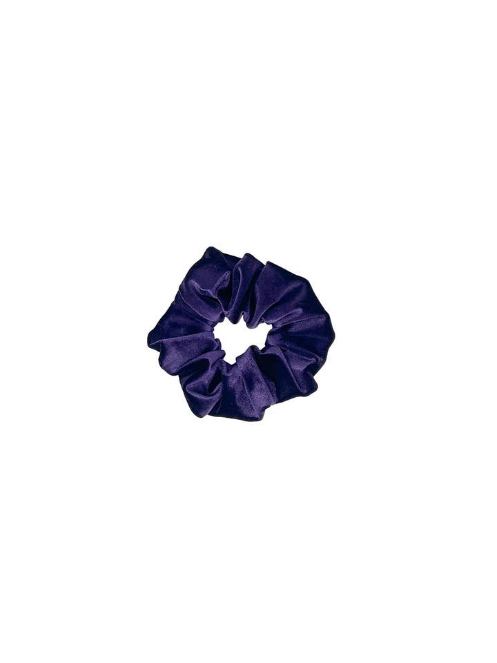 Elastico per capelli in velluto viola scuro for wholesale by Tétè Accessories