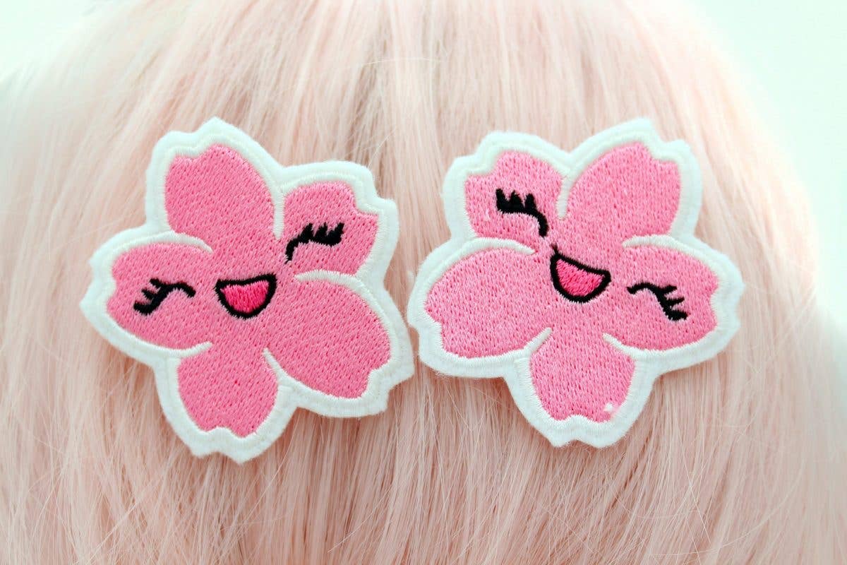Kawaii Hair Candy – wholesale Hair clip – Women’s – Kawaii Japanese Sakura Cherry Blossom Hair Clip Set1
