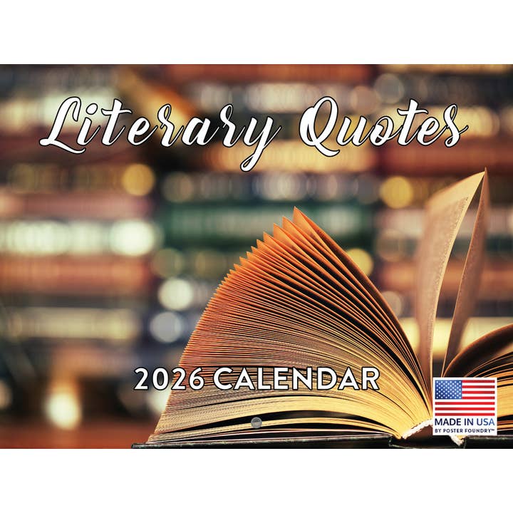 Literarischer Zitatekalender 2026 Berühmte Schriftsteller Wand 12 Monate für den Großhandel von 2026 Calendars