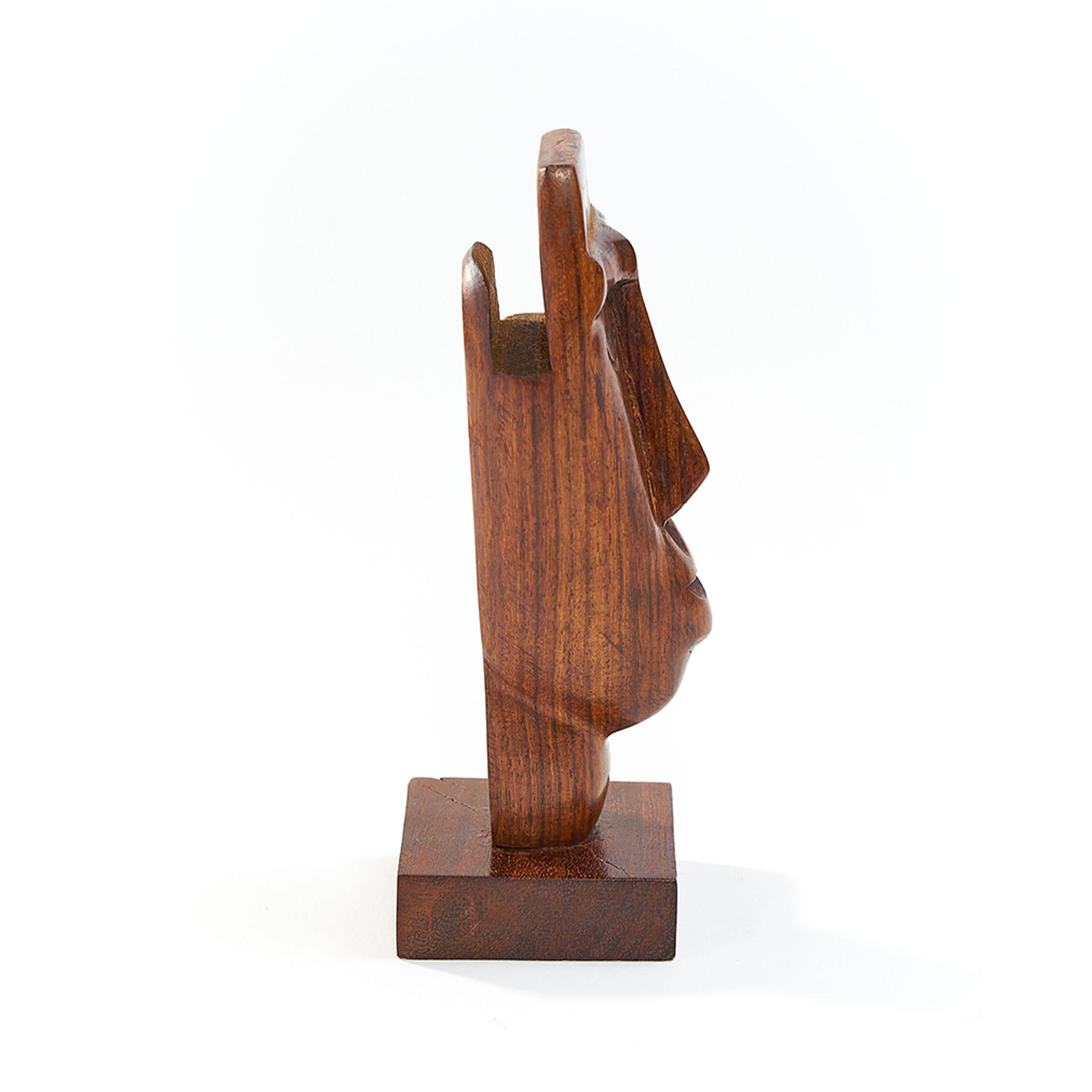 Matr Boomie Fair Trade - Wholesale Eyewear Cases & Holders - Unisex - Face Eyeglass Holder Stand - Hand Carved Indian Rosewood2