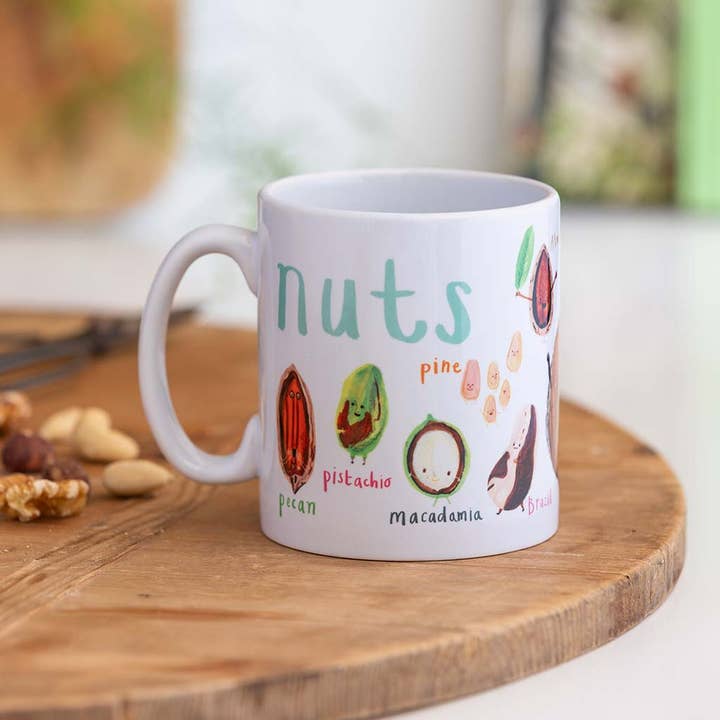 Sarah Edmonds Illustration – wholesale Coffee mug – Nuts Ceramic Mug1