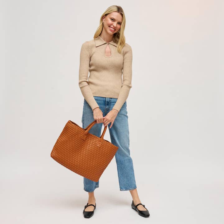 Urban Expressions - Wholesale Tote Bag - Women's - Ithaca Woven Vegan Leather Tote19