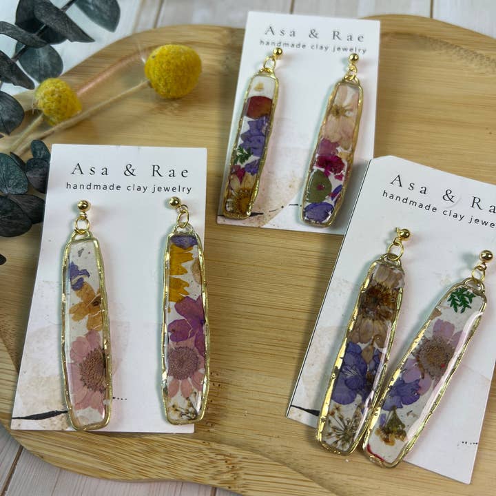Asa&Rae - Wholesale Dangle Earrings - Oblong Rectangle Dangle10