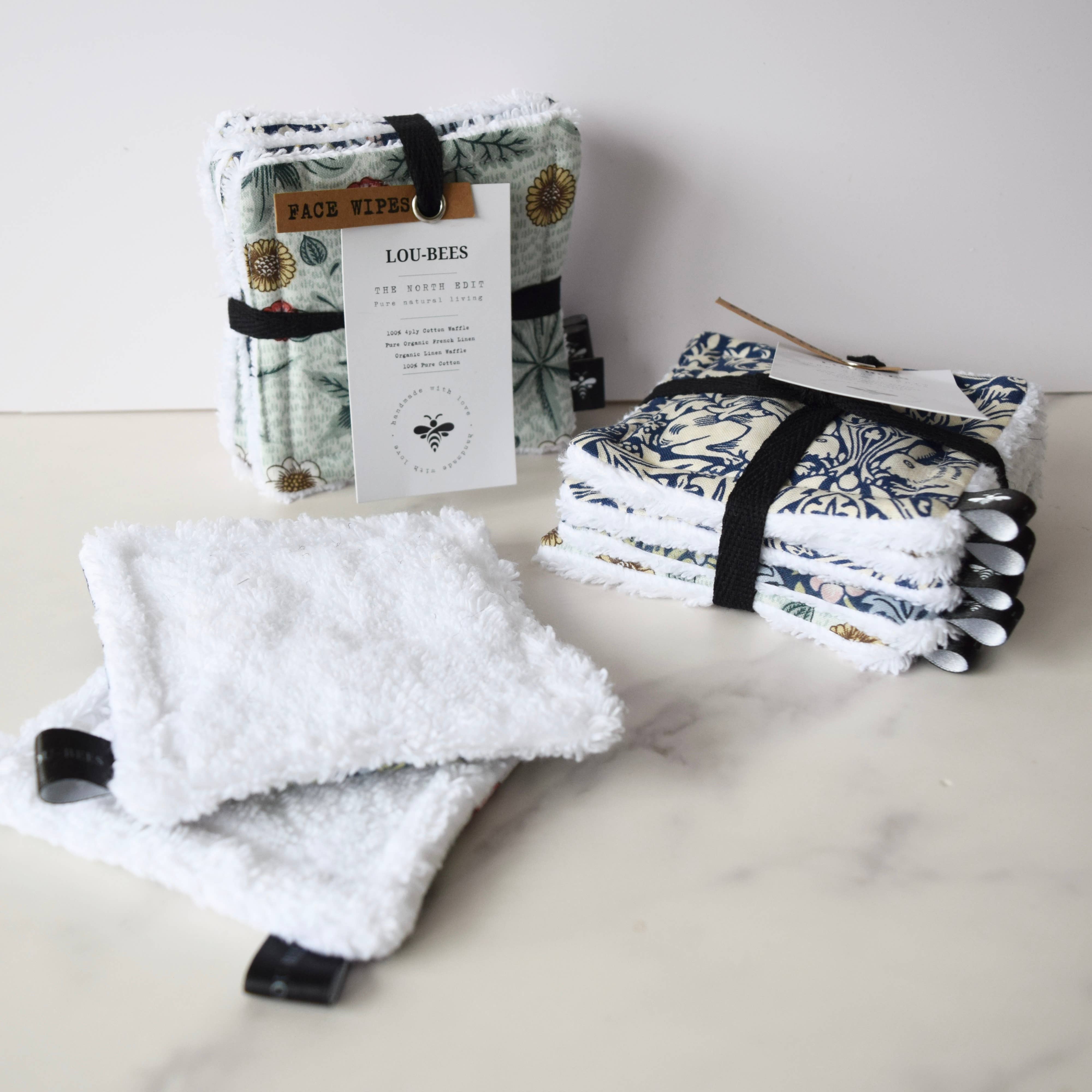 Lou Bees – wholesale Ansikts- och kroppsservetter – Lou-bees The North Edit | Återanvändbara ansiktsservetter, 5-pack8