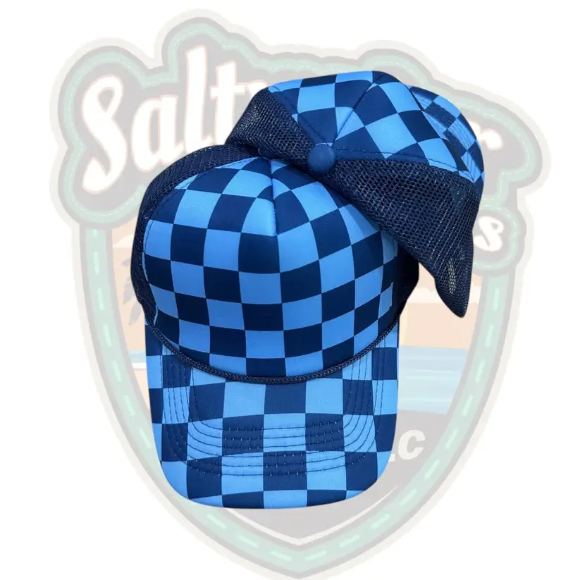 Saltwater Stitches Hat Co LLC - Wholesale Trucker Hat - Unisex - Checkered Hats3