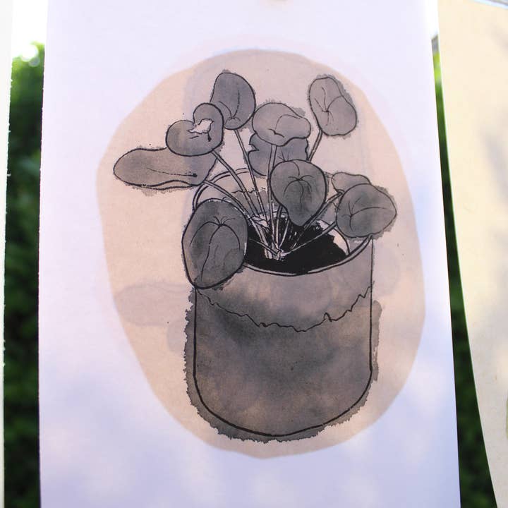 Pack of 10 Art Prints - Money Plant for wholesale by Poem of Stones