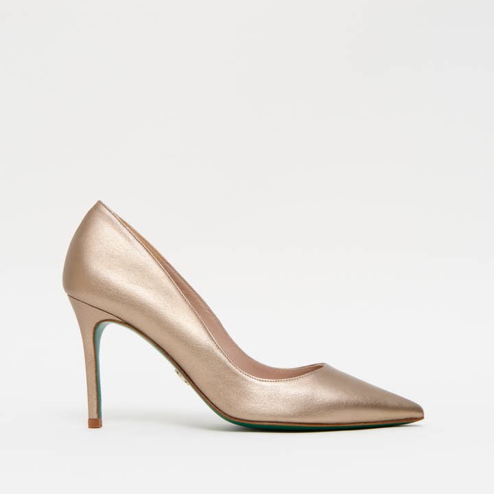 or Escarpins dorés Viena en cuir métallisé. en vente sur Faire