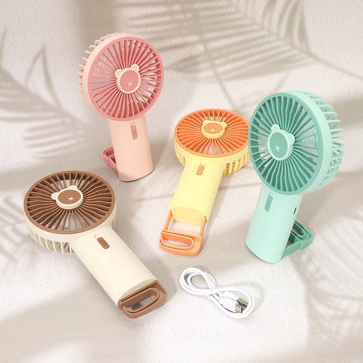 Bærbar håndholdt USB-genopladelig ventilator - Assorterede for engroshandel hos Haaro