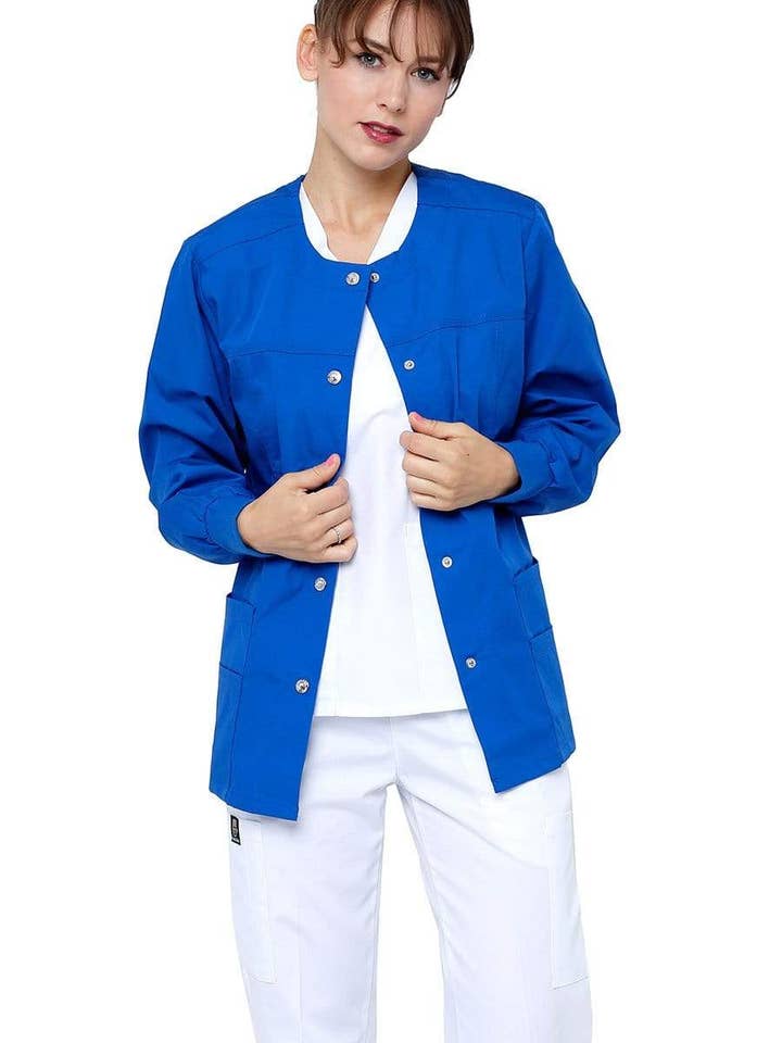 Dress A Med - Wholesale Jacket - Women's - Women's Snap Jacket Warm Up Uniform Scrub2
