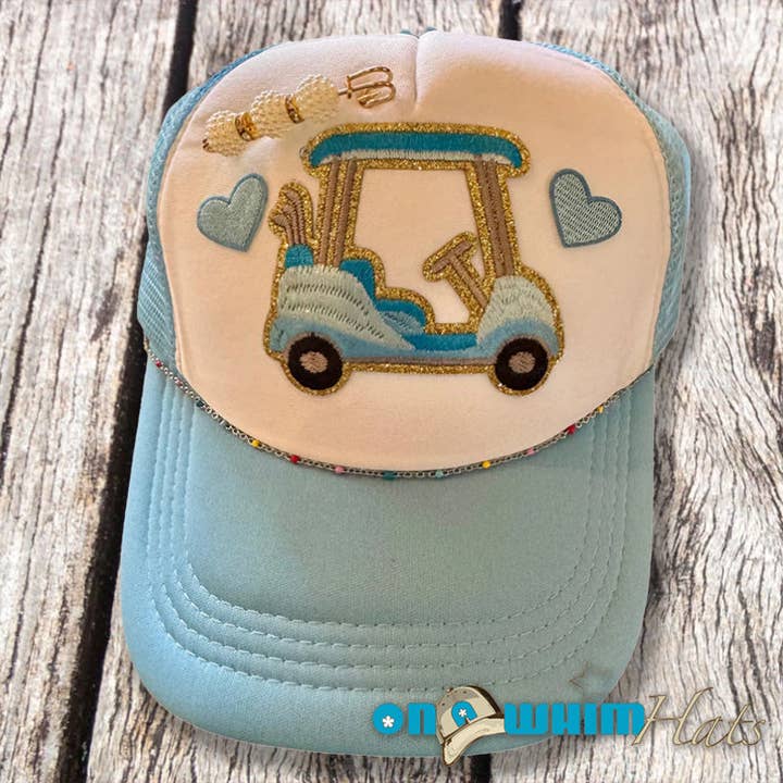 Golfkarretje rijden voor wholesale door On a Whim Hats