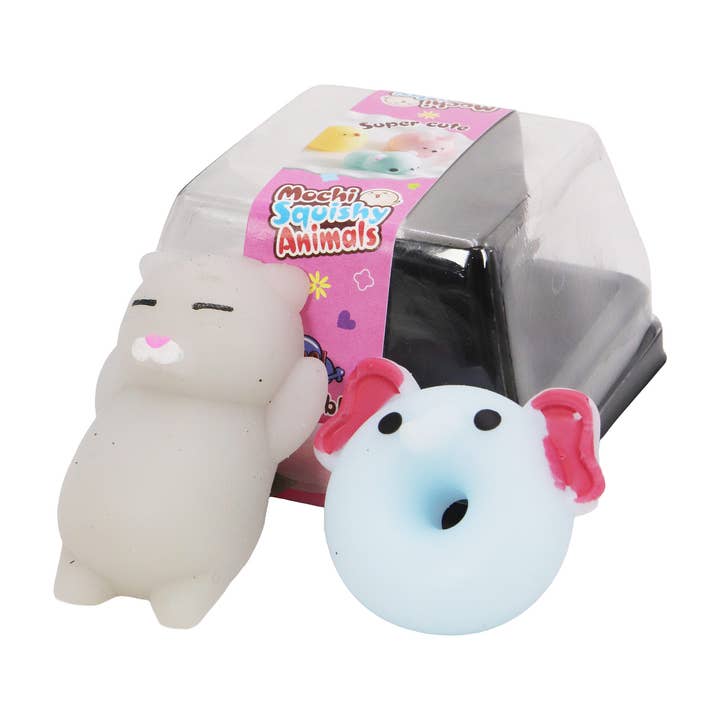 ASSORTED Animal Pals Soft Mini Mochi Squishy - 2 Pcs Set for wholesale on Faire11