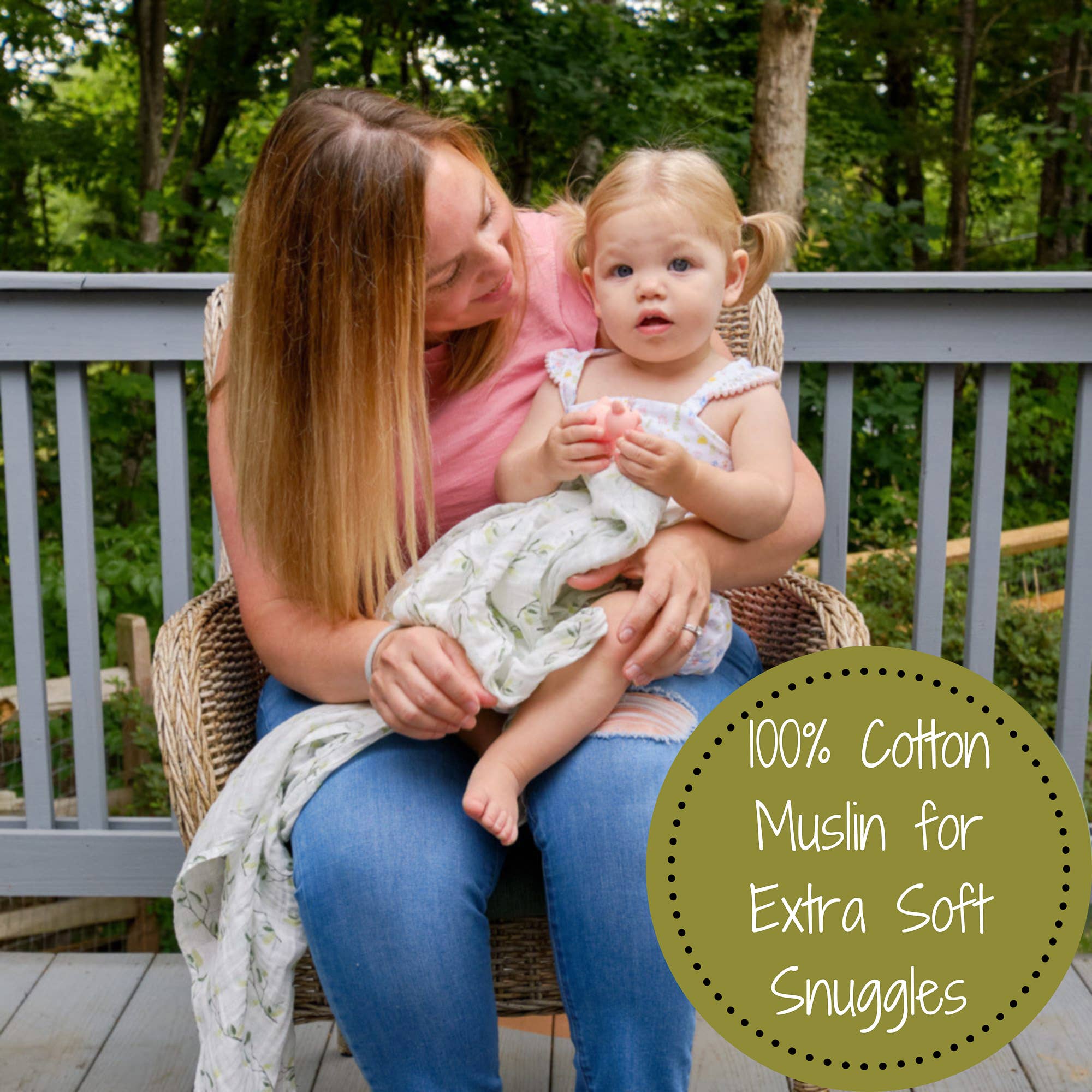 LollyBanks - Venta al por mayor Mantita - Bebé - Manta Muselina Relajante de Eucalipto para Bebé6