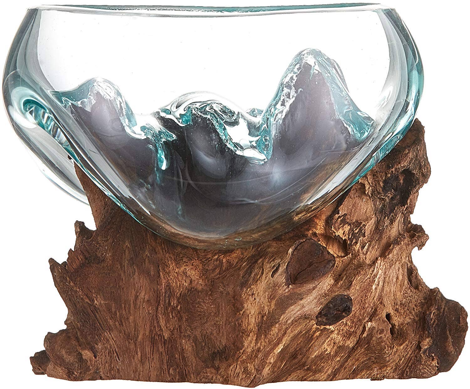 Cohasset Gifts - Wholesale Decorative Tabletop Object - Wide Mouth Cohasset Molten Glass - Approx 15cm across3