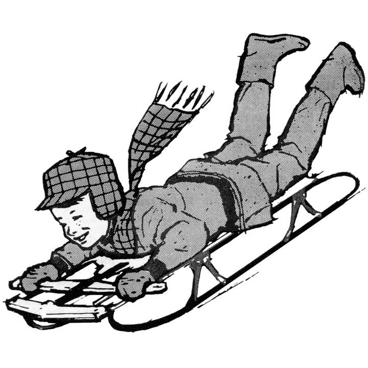 Ox Bow Decor - Wholesale Throw/Decorative Pillow - Winter Sports/Sledding Pillow1