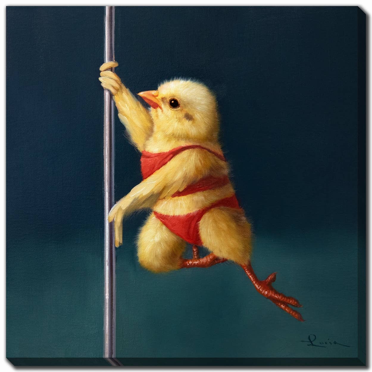 Streamline Art - Wholesale Wall Accent - Pole Chick Tinkerbell Printed 24x24 Canvas Wall Art0