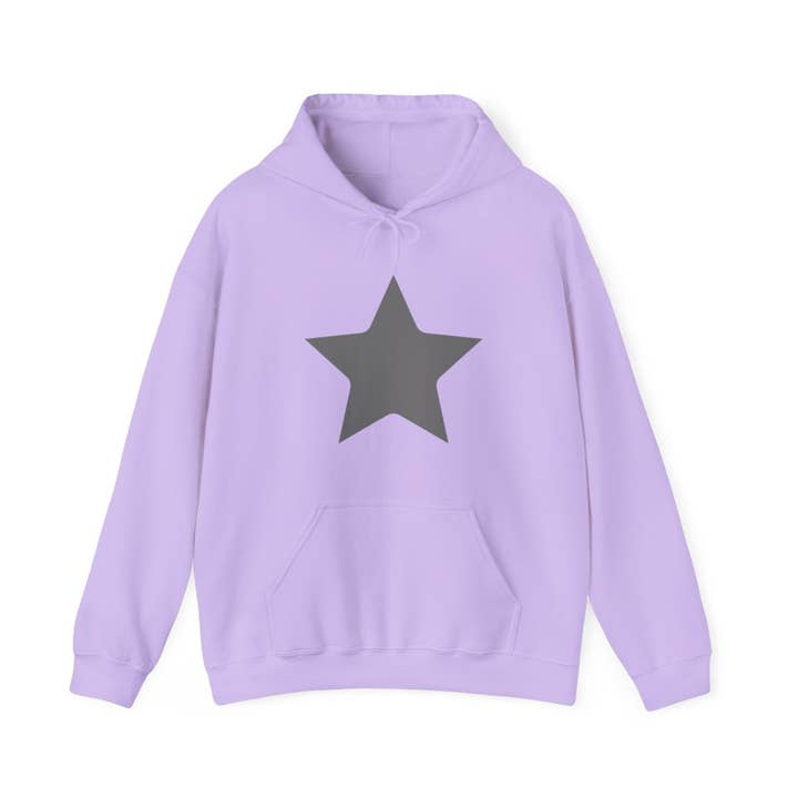 Hoodie Sweatshirt Grey Star for wholesale by COUTUIQ