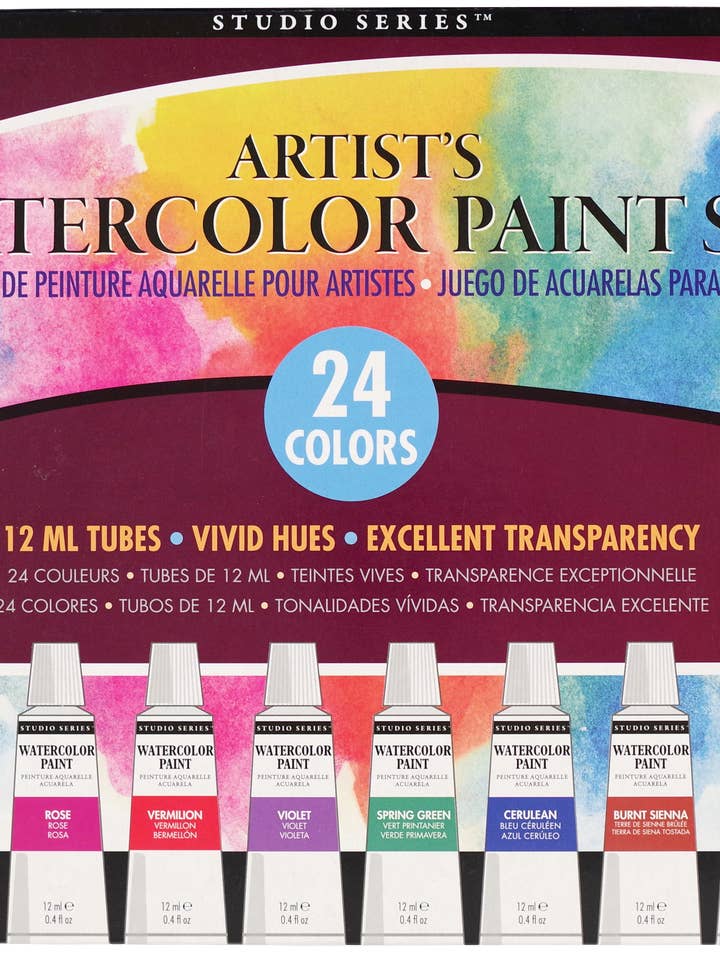 Studio Series Artist's Watercolor Paint Set for wholesale by Peter Pauper Press