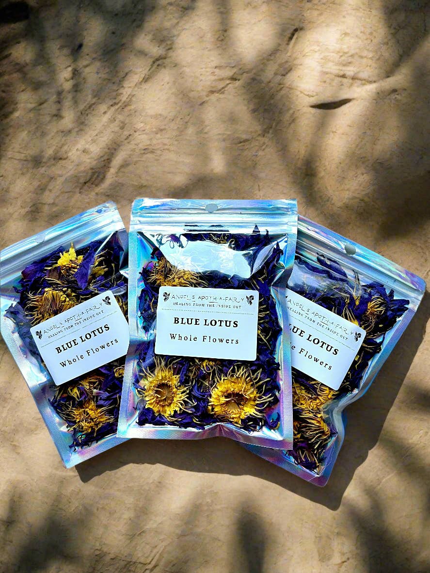 Angels Apoth-a-fairy - Wholesale Loose Tea - Blue Lotus Flowers – For Tea, Ritual & Relaxation2