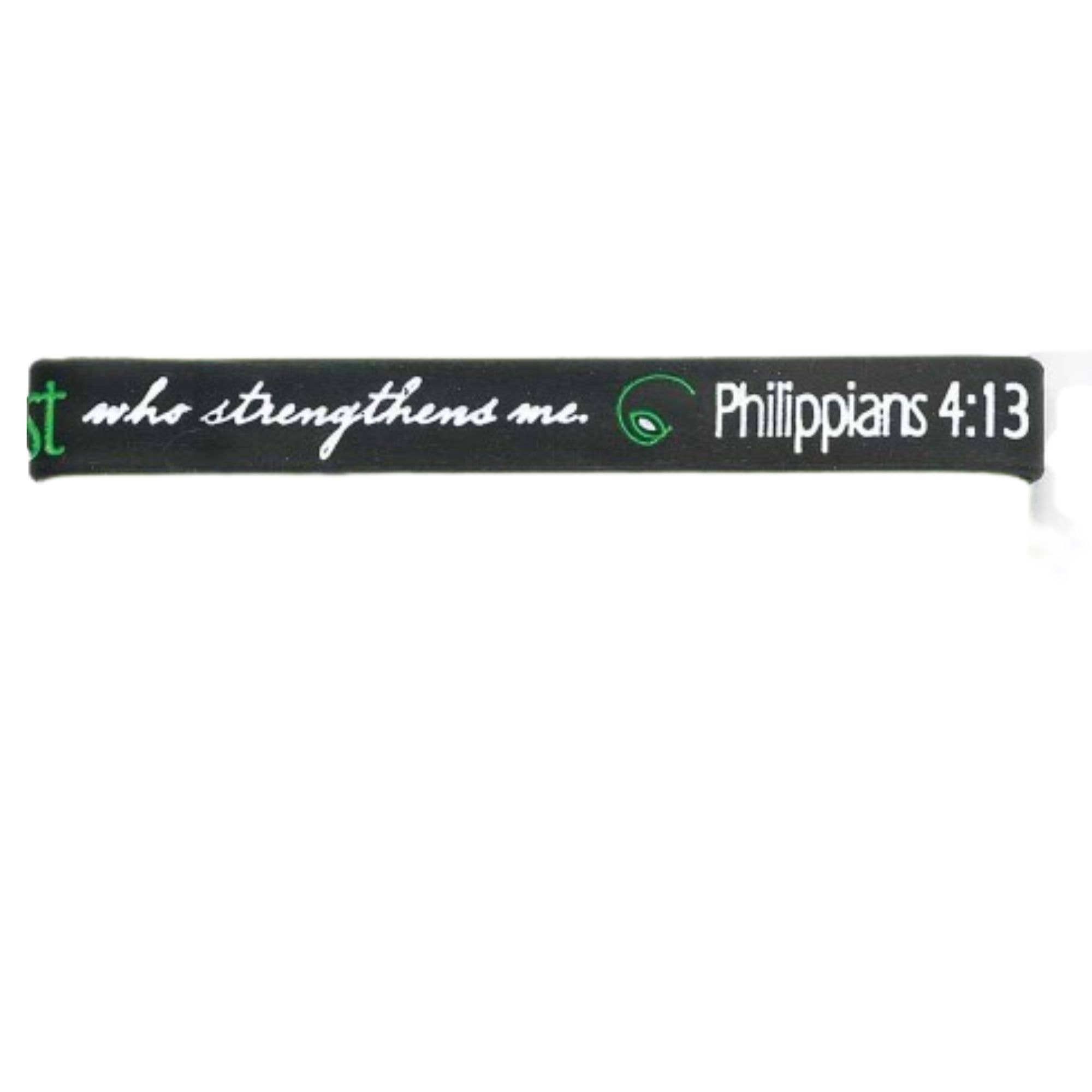 Cottage Garden - Wholesale Wristband - Philippians 4:13 Silicone Bracelets Tub1