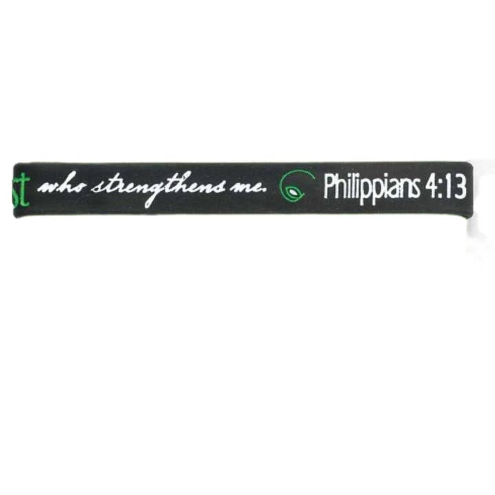Cottage Garden - Wholesale Wristband - Philippians 4:13 Silicone Bracelets Tub1