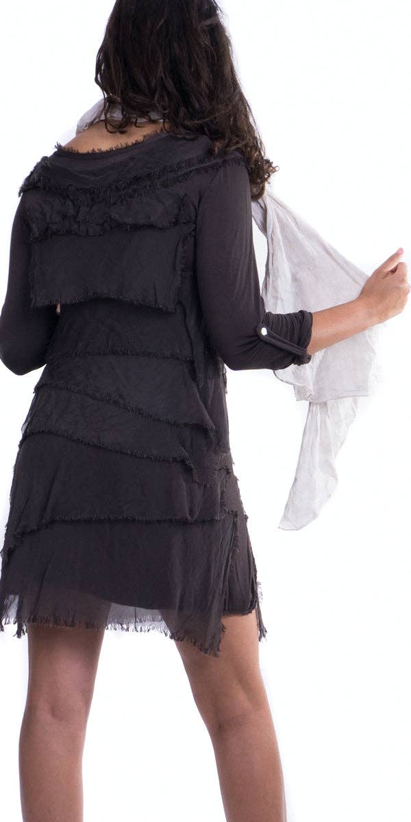 Gigi Moda - Wholesale Dress - Women's - Long Sleeve Ruffled Dress24