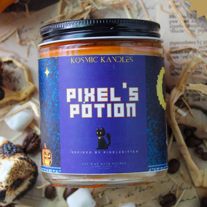 🎃 Pixel's Potion - Inspired by PixelxKitten for wholesale by Kosmic Kandles LLC