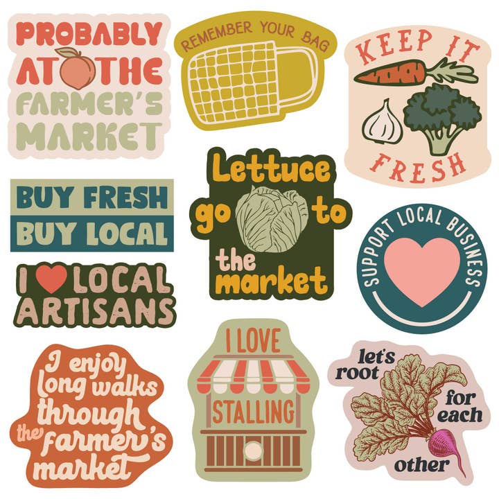 Farmers Market Stickers and other Purchase Wholesale pee dee farmers market. Free Returns & Net 60 Terms on Faire trending on Faire.
