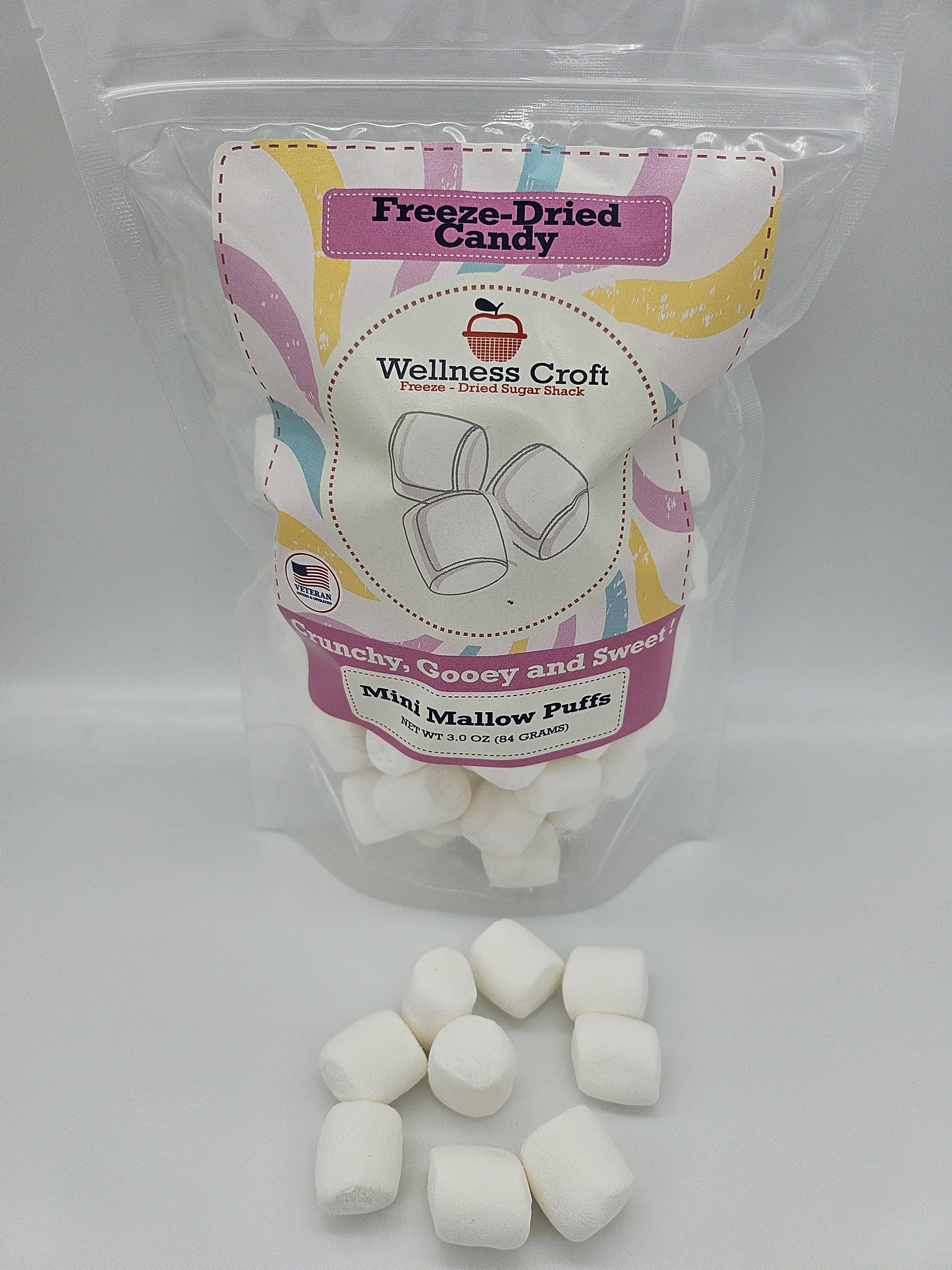 Wellness Croft - Wholesale Marshmallow - Mini Mallow Puffs, Freeze-dried vegan mini marshmallows1