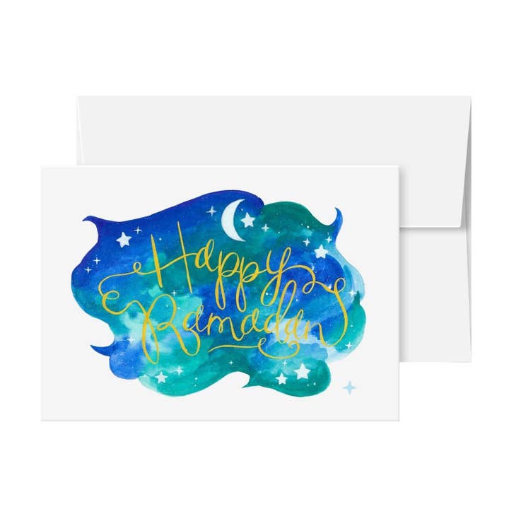 Carte de vœux Happy Ramadan 7 x 5 pour la vente par Din Prints