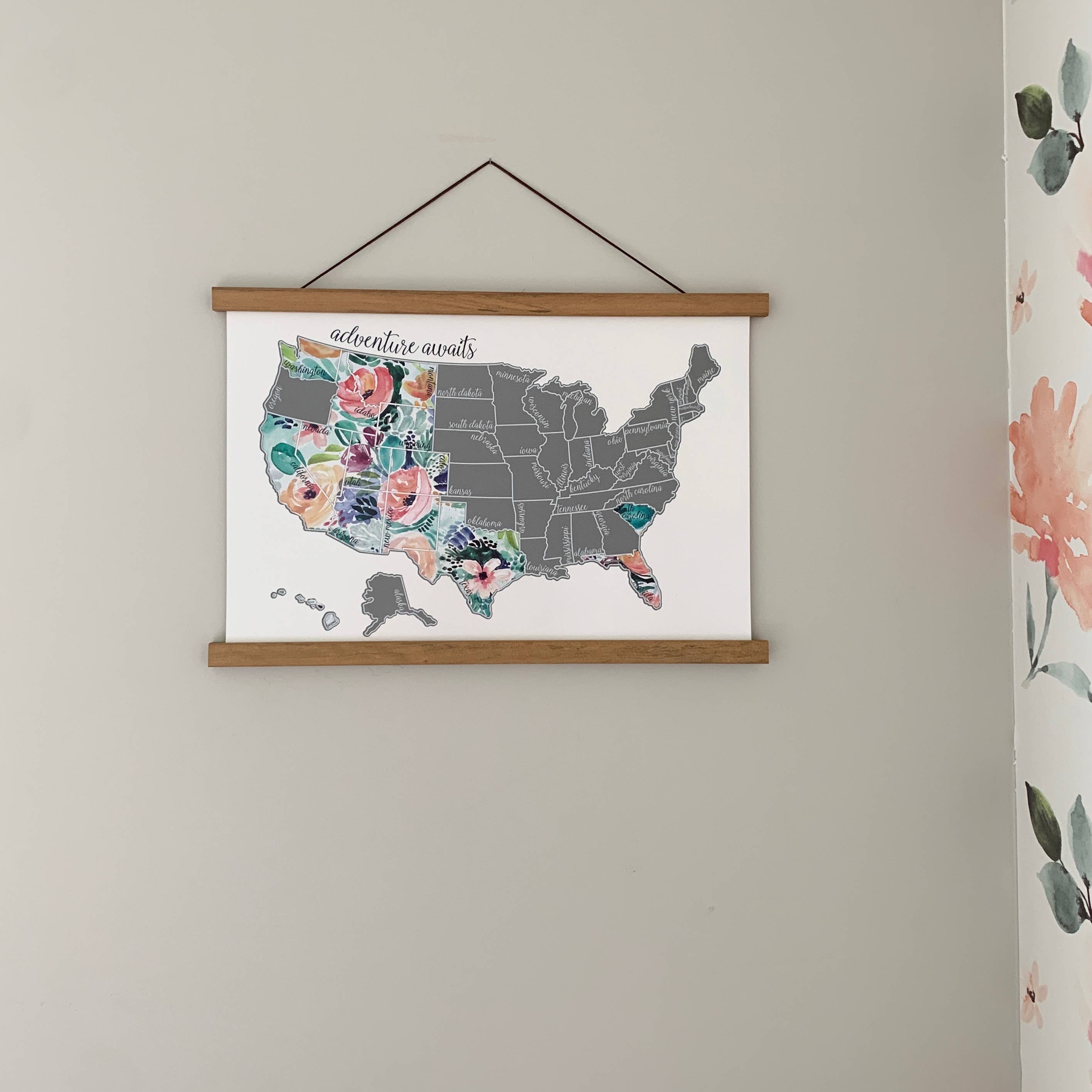 Waypoint Wanders - Wholesale Plattegrond - Magnetisch hangframe van teakhout4