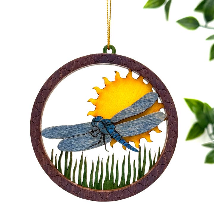 Layered Ornament - Dragonfly for wholesale by Made and Assembled