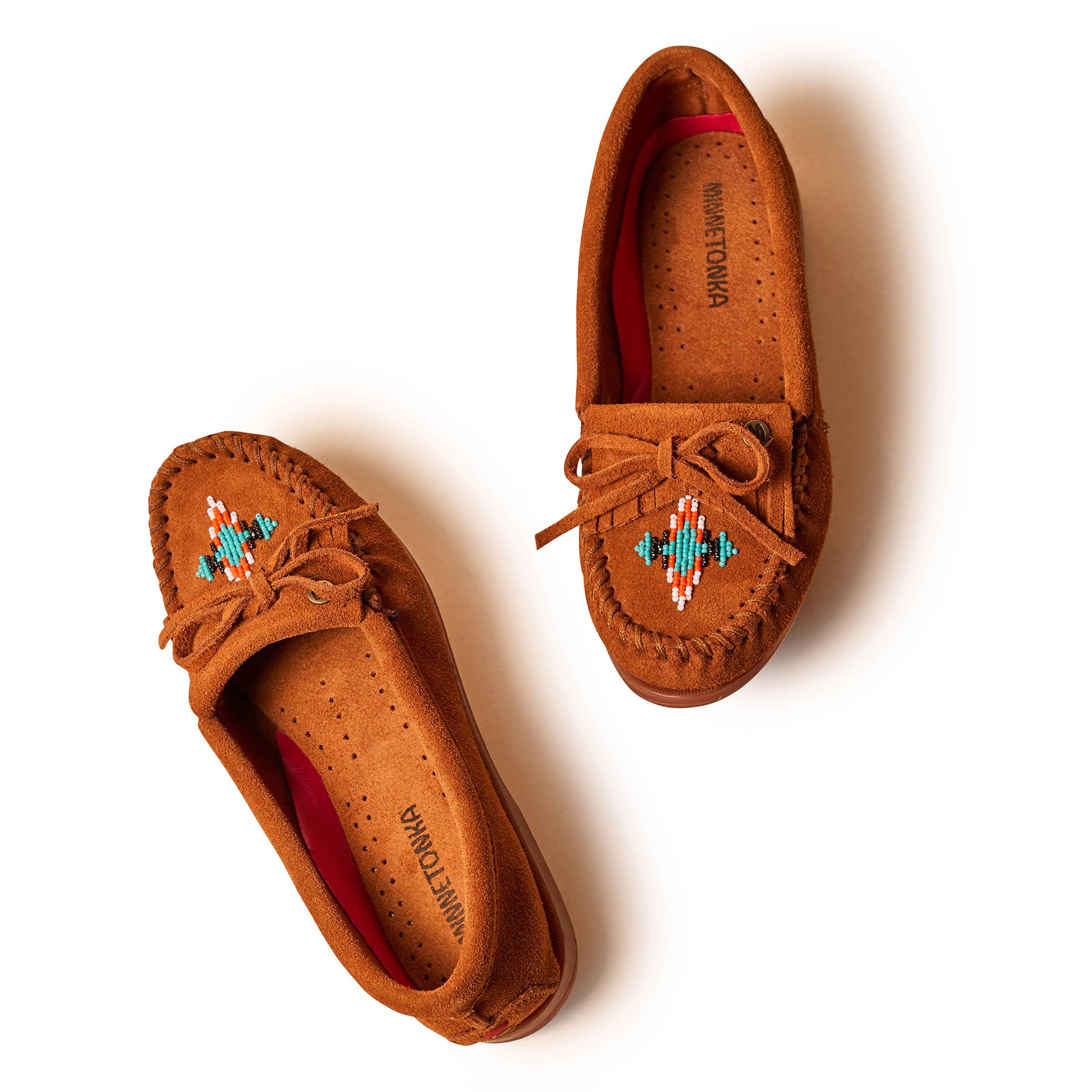 Minnetonka - Wholesale Loafers - Women's - Women's Nizhoni Suede Beaded Moccasins6