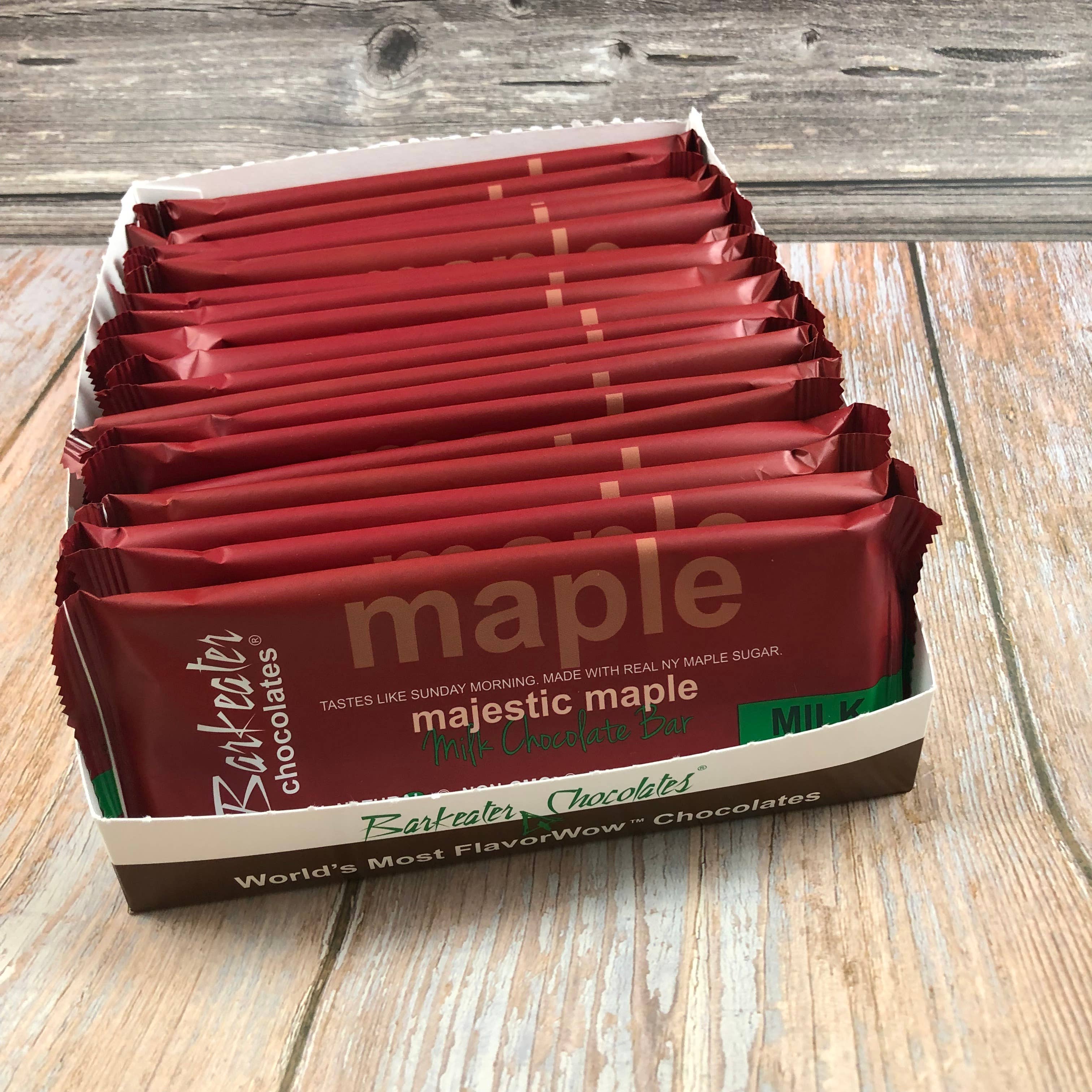 Barkeater Chocolates - Wholesale Chocolate Bar - Majestic Maple Milk Chocolate Bars with Maple Sugar3
