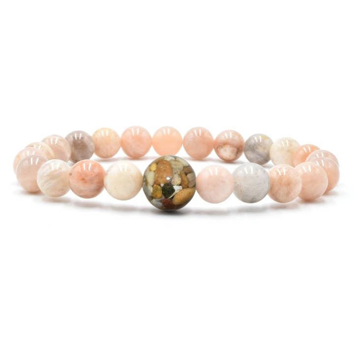 Homes Bracelets - Wholesale Beaded Bracelet - Wear a Real Piece of Lake Michigan - Sunstone