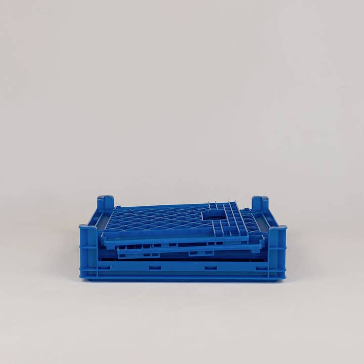 Upton - Wholesale Storage Bin - Collapsible Record Crate - Royal2