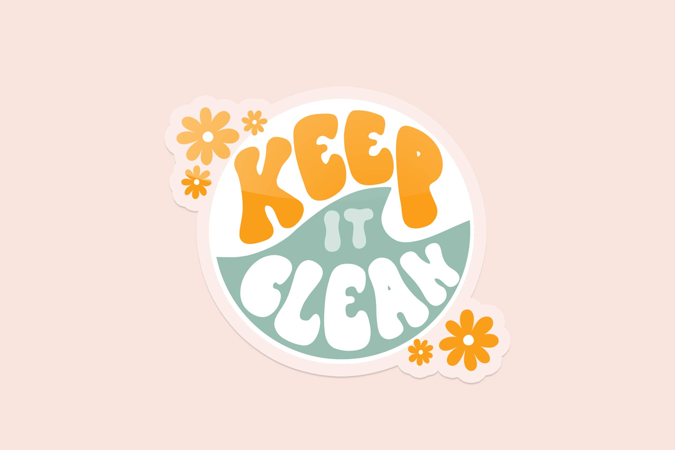 Alicia Bruce Creative - Wholesale Sticker - Keep it Clean Vinyl Sticker