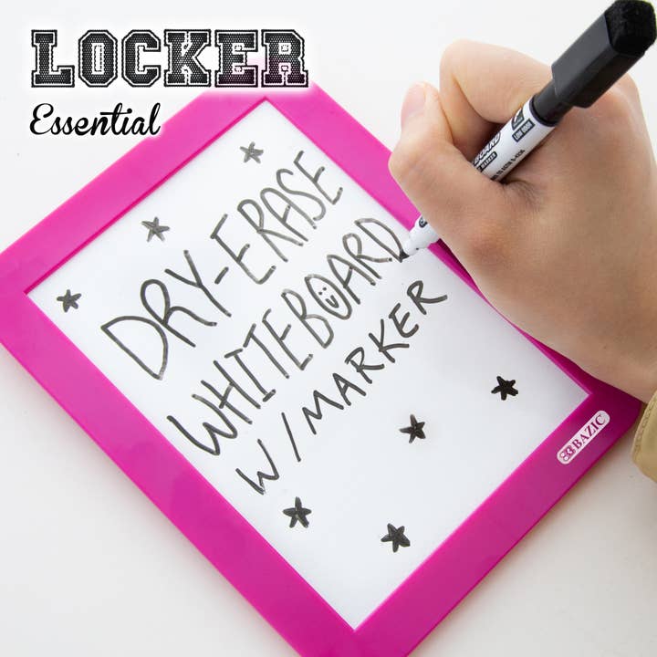BAZIC Products - Wholesale Whiteboard/Dry-Erase Board - Magnetic Locker Dry Erase Board 5" X 7" w/ Marker3