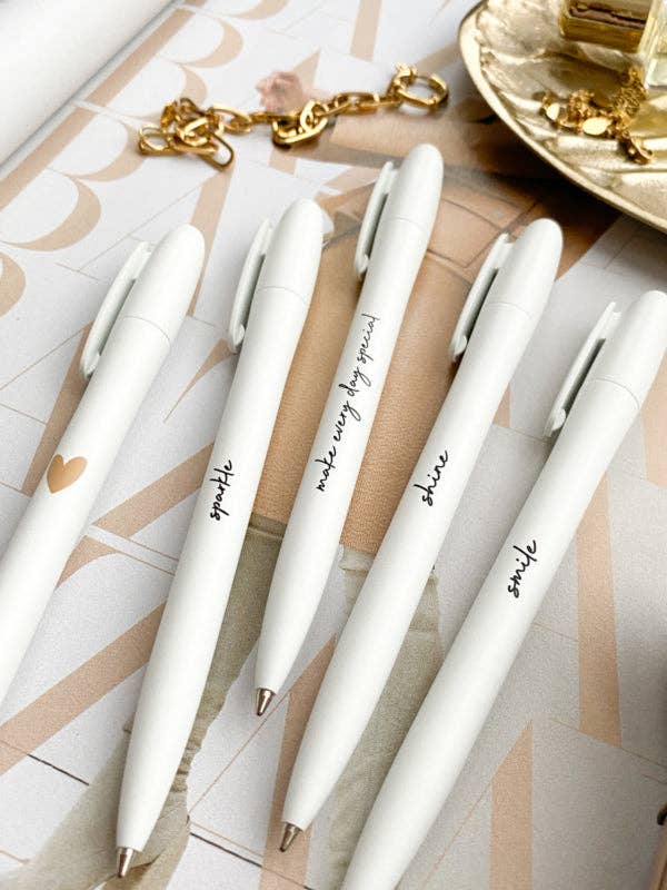 STATIONERY & GIFT - Wholesale Pen - Pen | Wit & Gouden hart 1