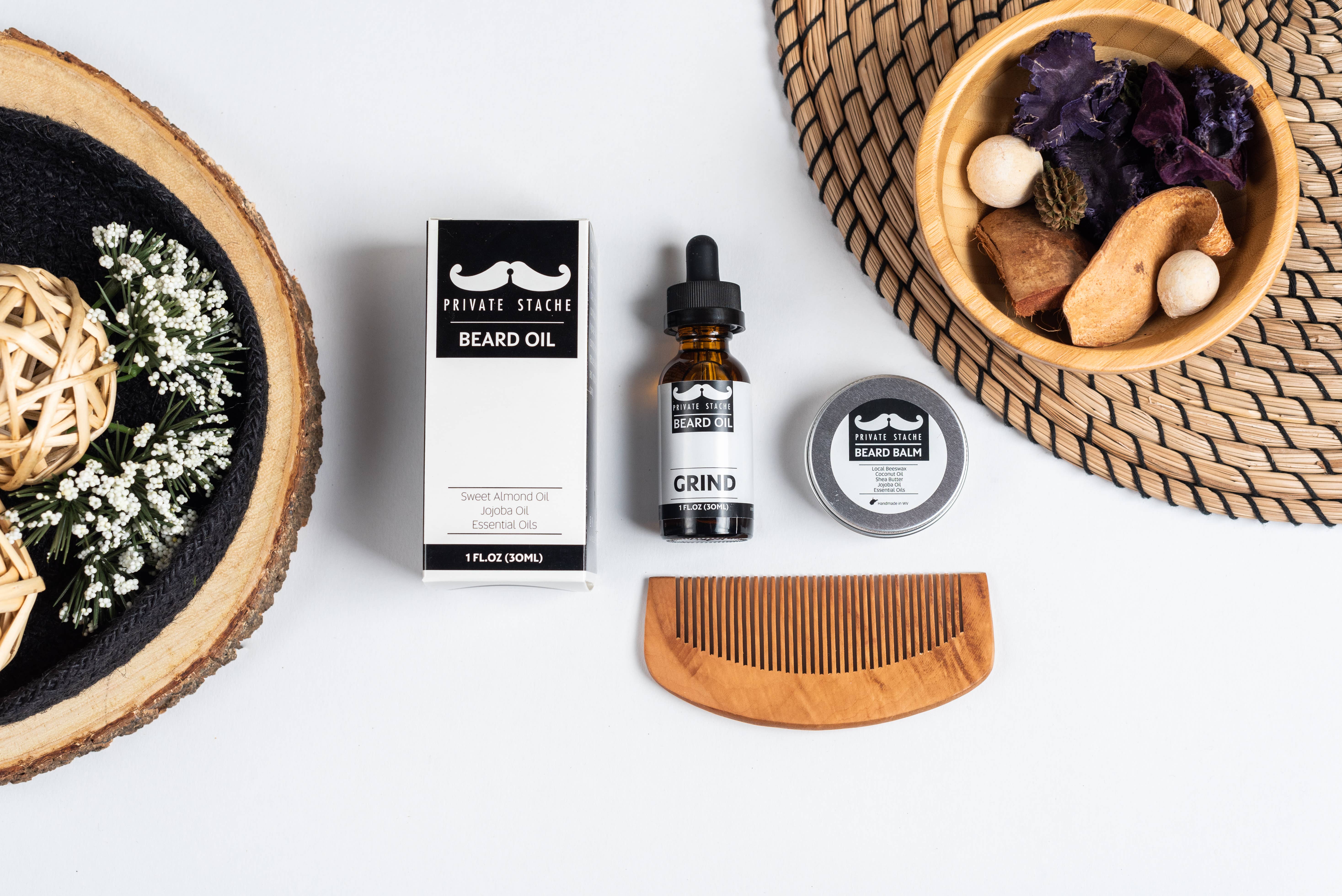 Private Stache - Wholesale Beard Styling Product - Beard Care Kit2