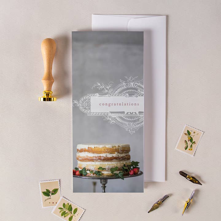 Wedding Swirls Greeting Card for wholesale by P. Graham Dunn